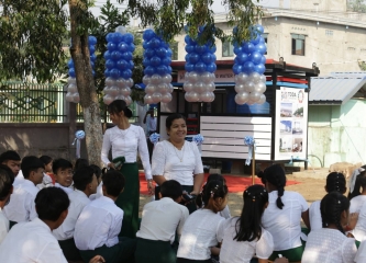 ToDa Corporation & EDF-Myanmar Donate Water Purifier to Htein Nan Pin Basic Education Secondary School